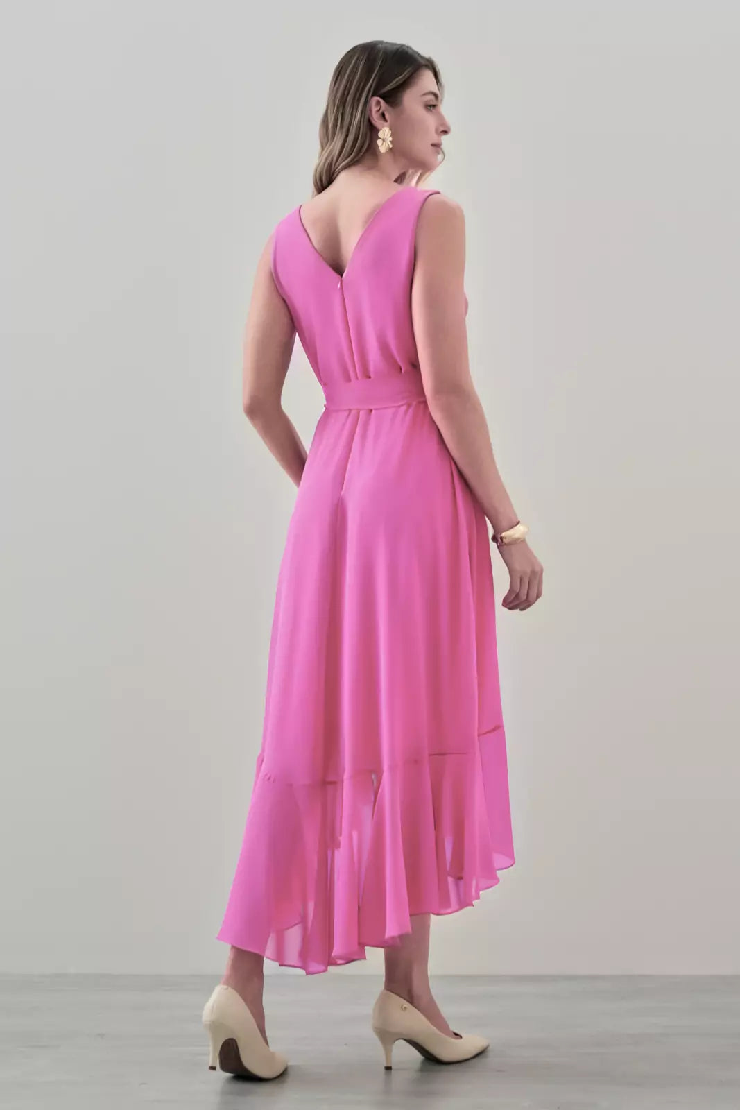 Vestido Crepe Ref. 048174 - ROSA