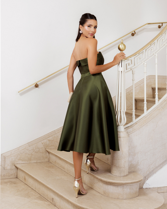 Vestido Zibeline Ref. 048520 - VERDE OLIVA