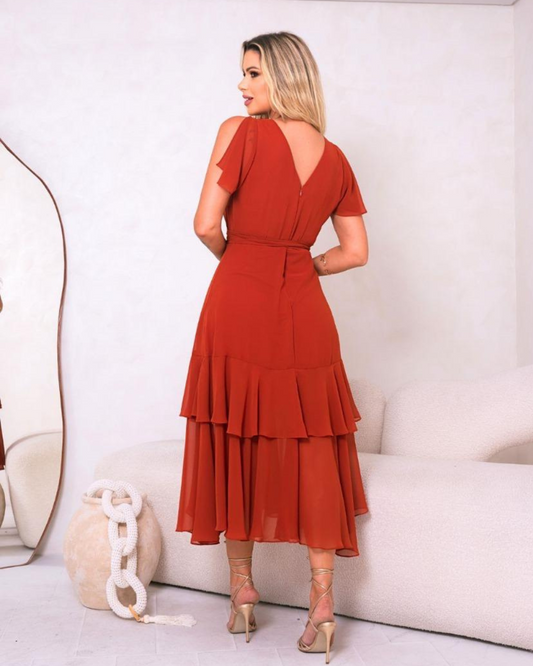 Vestido Midi Ref. 048579 - TERRACOTA