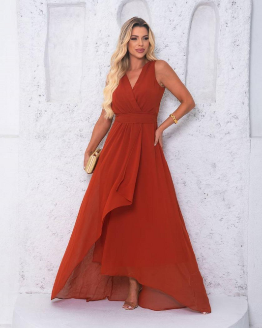 Vestido Longo Ref. 048580 - TERRACOTA