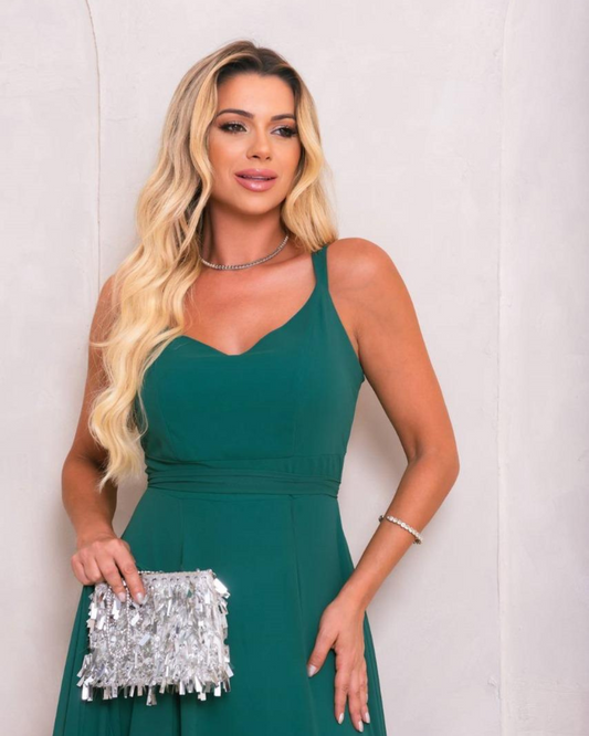 Vestido Longo Ref. 048582 - VERDE PETROLEO