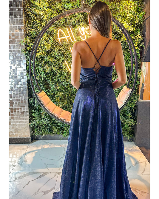 Vestido Longo Ref. 048236 - MARINHO