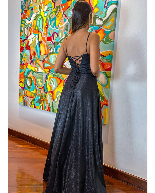 Vestido Longo Ref. 047915 - PRETO
