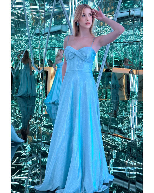 Vestido Longo Ref. 047915 - AZUL SERENITY