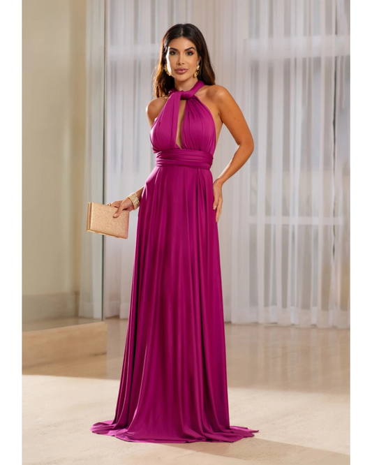 Vestido Wrap Dress Ref 044884 - FUCSIA