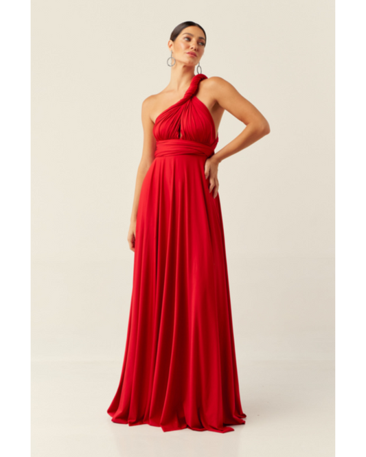 Vestido Wrap Dress Ref 044884 - VERMELHO