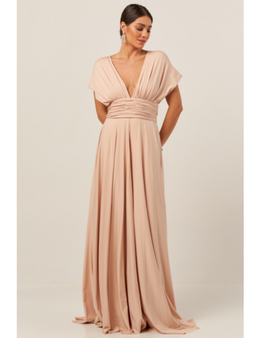 Vestido Wrap Dress Ref 044884 - NUDE