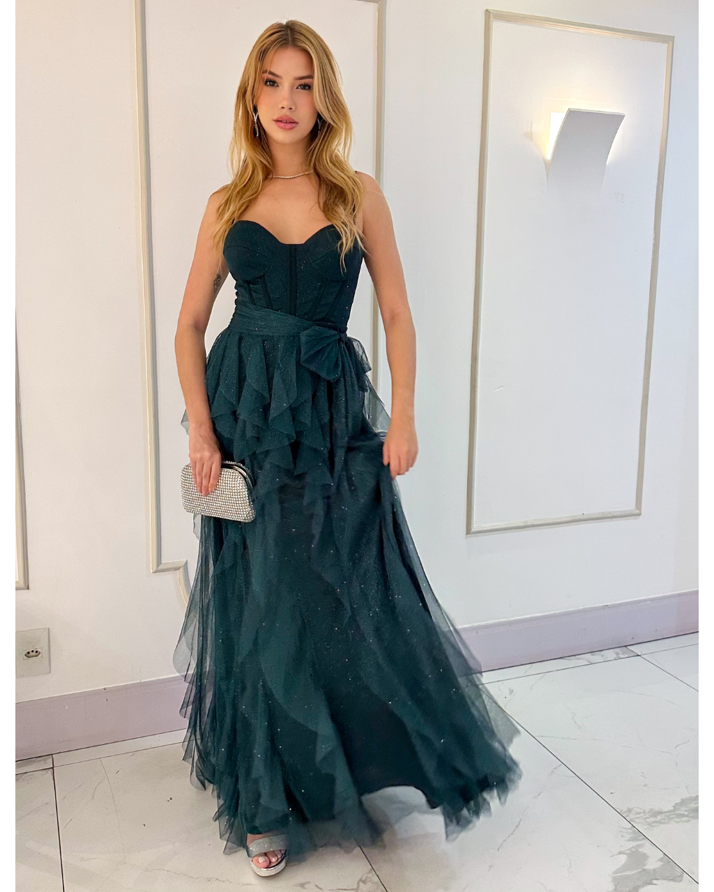 Vestido Longo Ref. 047244 - VERDE MUSGO