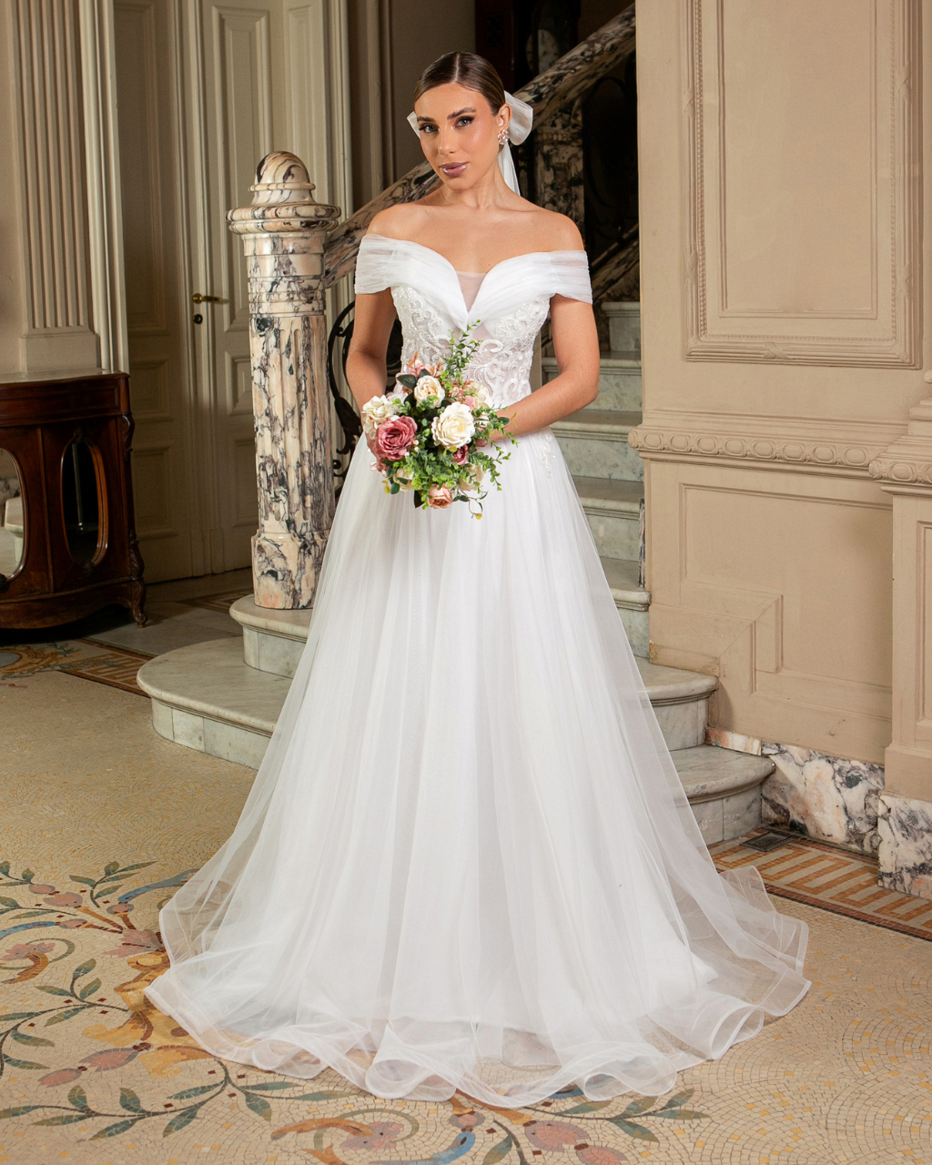 Vestido Tule Ref. 048400 - BRANCO
