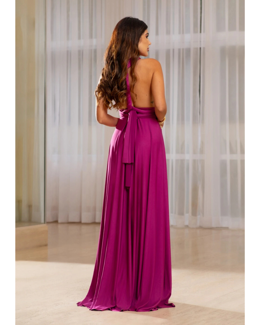 Vestido Wrap Dress Ref 044884 - FUCSIA
