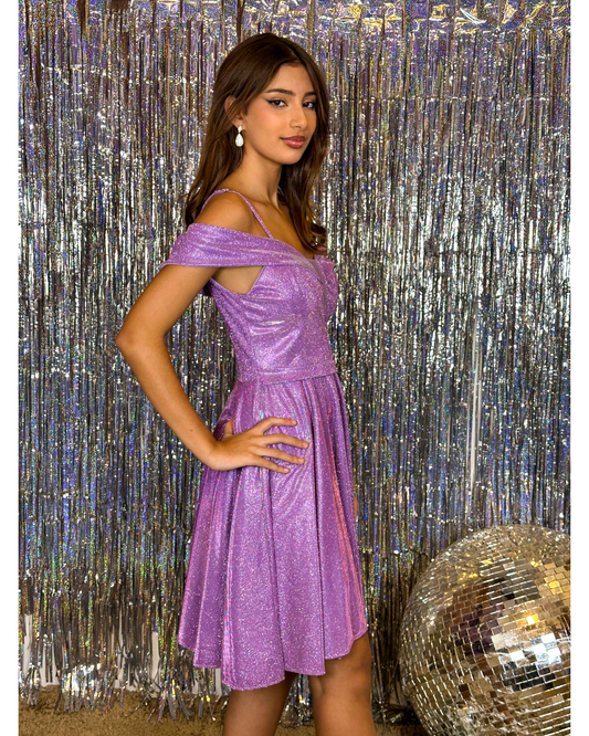 Vestido Midi Lurex Ref. 045431 - LILAS