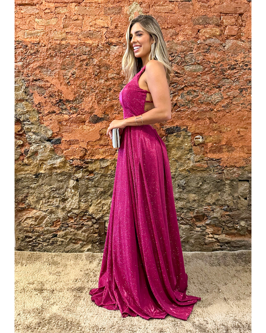 Vestido Longo Ref. 047665 - FUCSIA