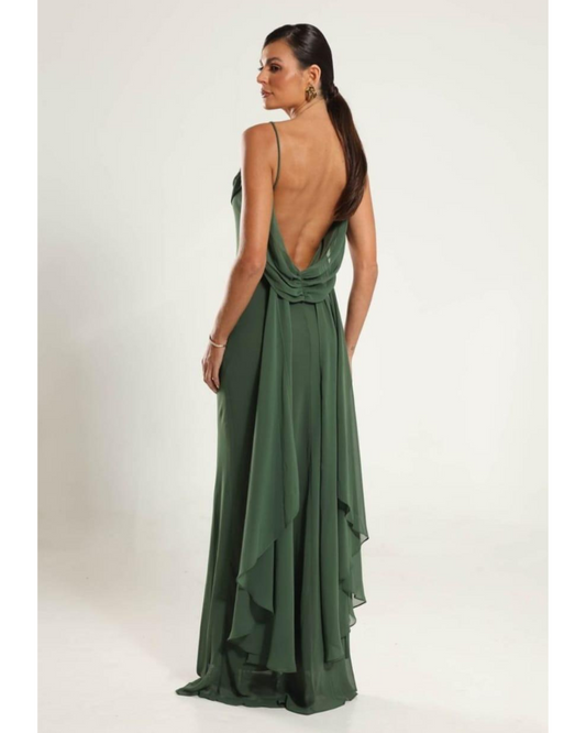 Vestido Longo Ref. 048059 - VERDE OLIVA