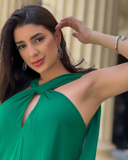 Vestido Longo Ref. 048143 - VERDE BANDEIRA