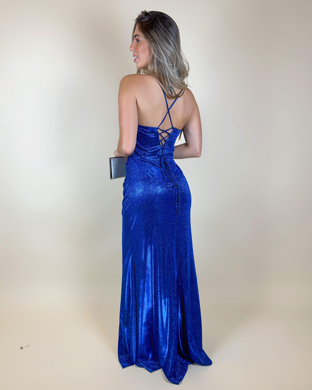 Vestido Longo Ref. 048046 - AZUL ROYAL