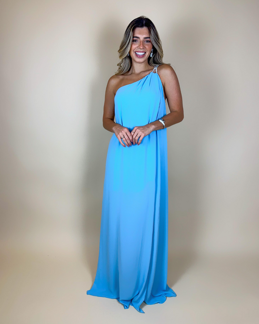 Vestido Longo Ref. 047902 - AZUL SERENITY