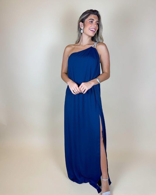 Vestido Longo Ref. 047902 - MARINHO