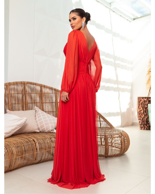 Vestido Longo Ref. 047884 - VERMELHO