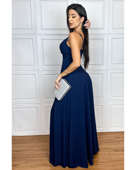 Vestido Longo Ref. 047178 - MARINHO