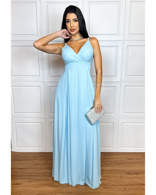 Vestido Longo Ref. 047178 - AZUL SERENITY