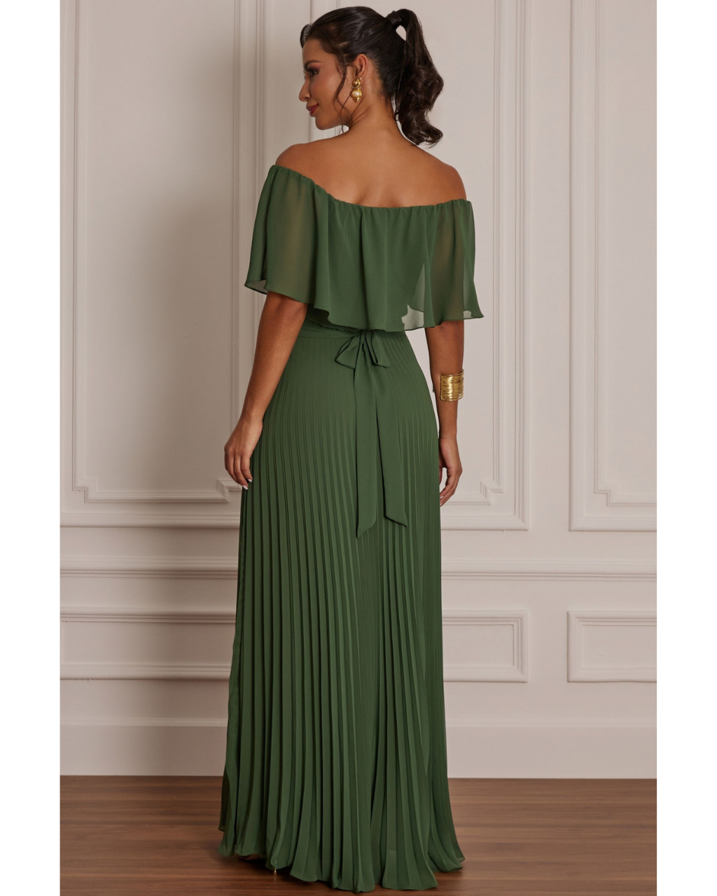 Vestido Longo Ref. 045797 - VERDE OLIVA