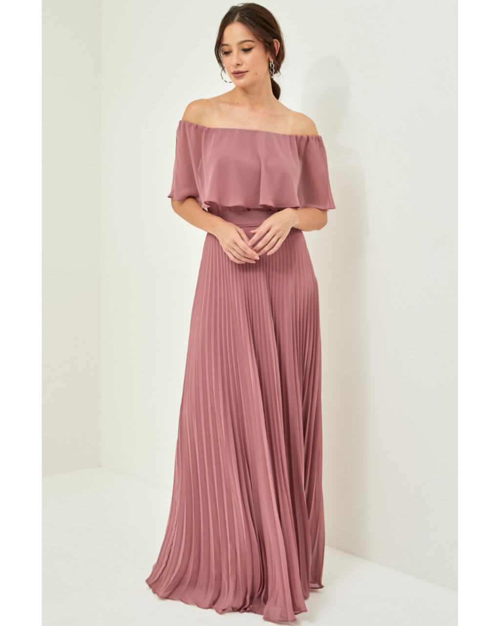 Vestido Longo Ref. 045797 - ROSE ESCURO