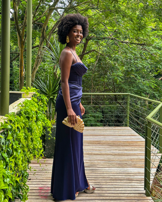 Vestido Longo Ref. 047332 - MARINHO