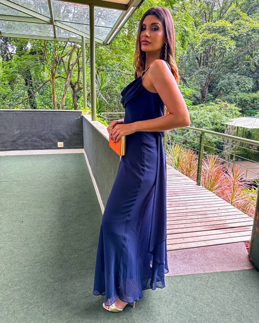 Vestido Longo Ref. 048059 - MARINHO