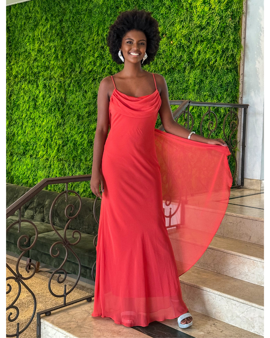 Vestido Longo Ref. 048059 - LARANJA