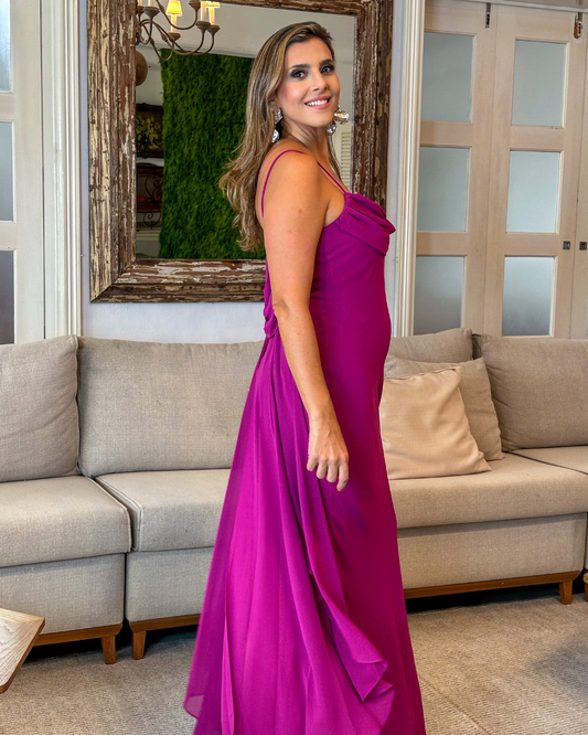Vestido Longo Ref. 048059 - FUCSIA