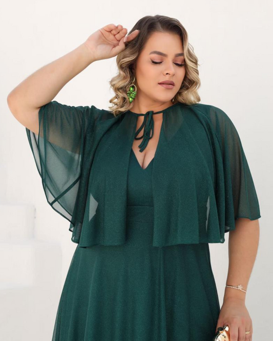 Vestido Longo Ref. 048342 - VERDE ESMERALDA