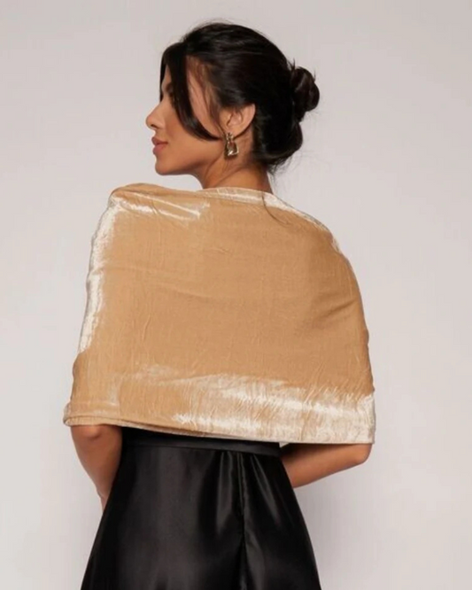 Estola de Veludo Ref. 040609 - DOURADO