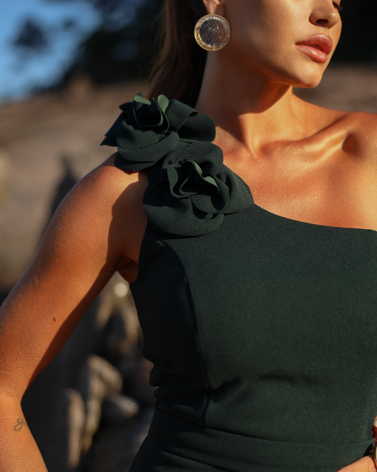 Vestido Longo Ref. 048973 - VERDE ESMERALDA