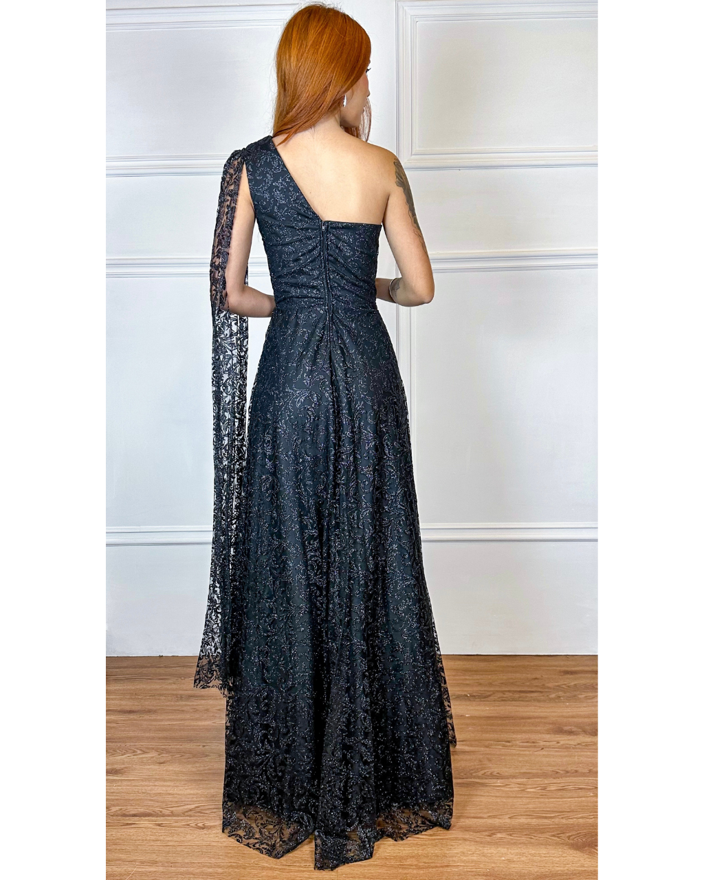Vestido Tule Glitter Ref. 048942 - PRETO