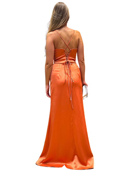 Vestido Longo Ref. 047332 - TERRACOTA