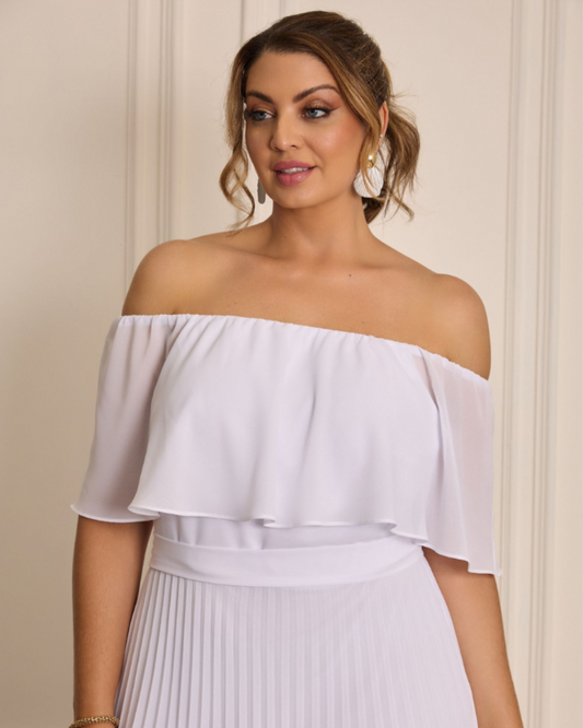 Vestido Midi Ref. 047726 - BRANCO