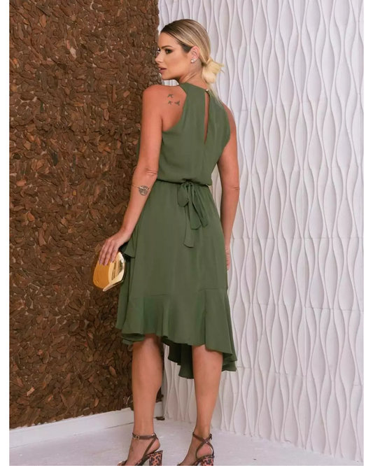 Vestido Midi Ref. 048171 - VERDE OLIVA
