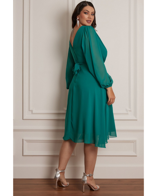 Vestido Midi Ref. 047242 - VERDE ESMERALDA