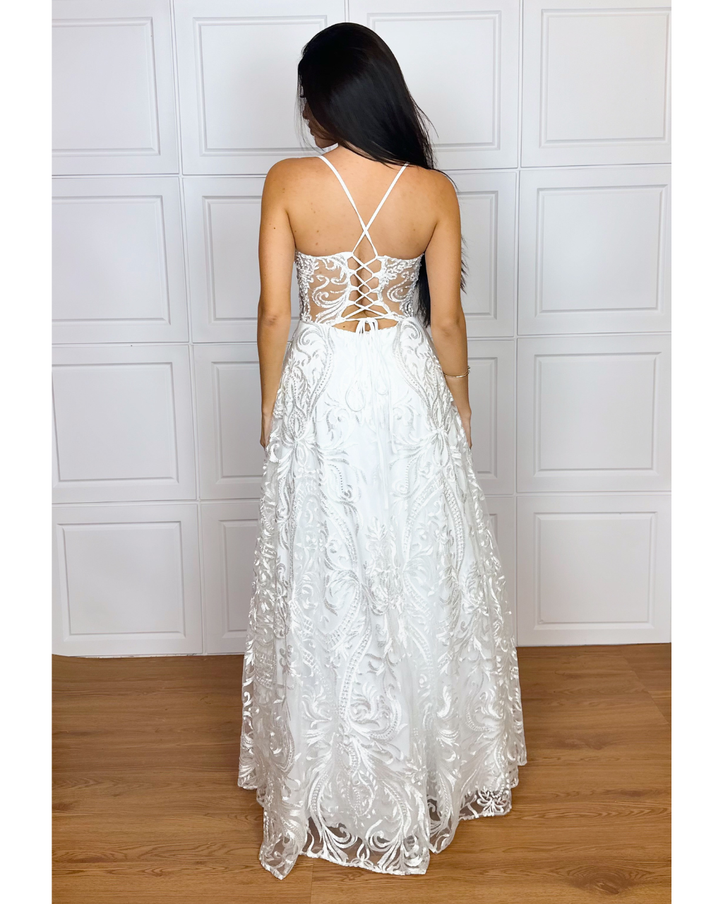Vestido Guippir Ref. 047800 - BRANCO