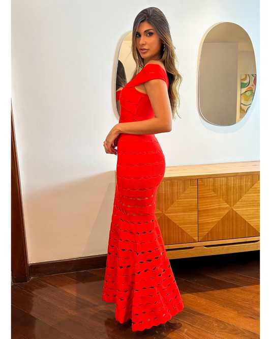 Vestido Bandage Ref. 048423 - VERMELHO