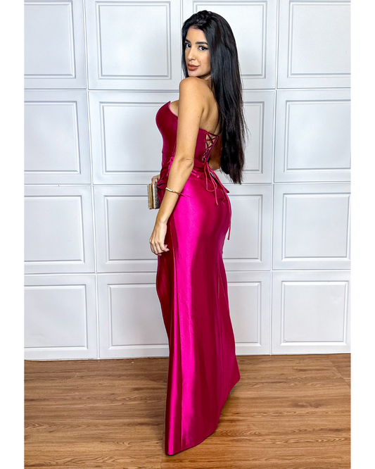 Vestido Longo Ref. 047825 - FUCSIA