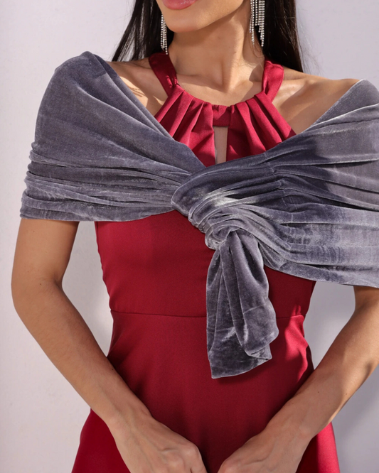 Estola de Veludo Ref. 040609 - CHUMBO