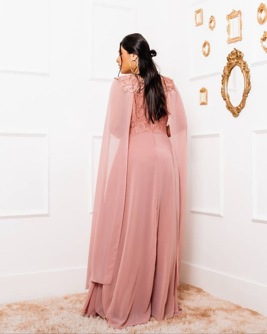 Vestido Crepe Ref. 046166 - ROSE