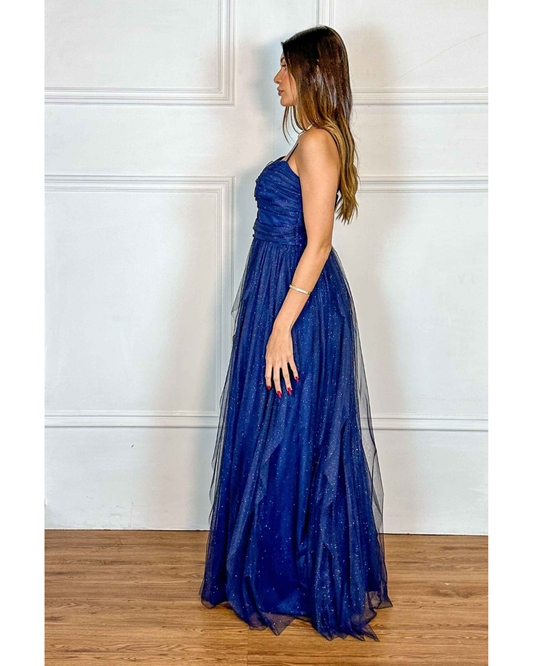 Vestido Glitter Ref. 049042 - MARINHO