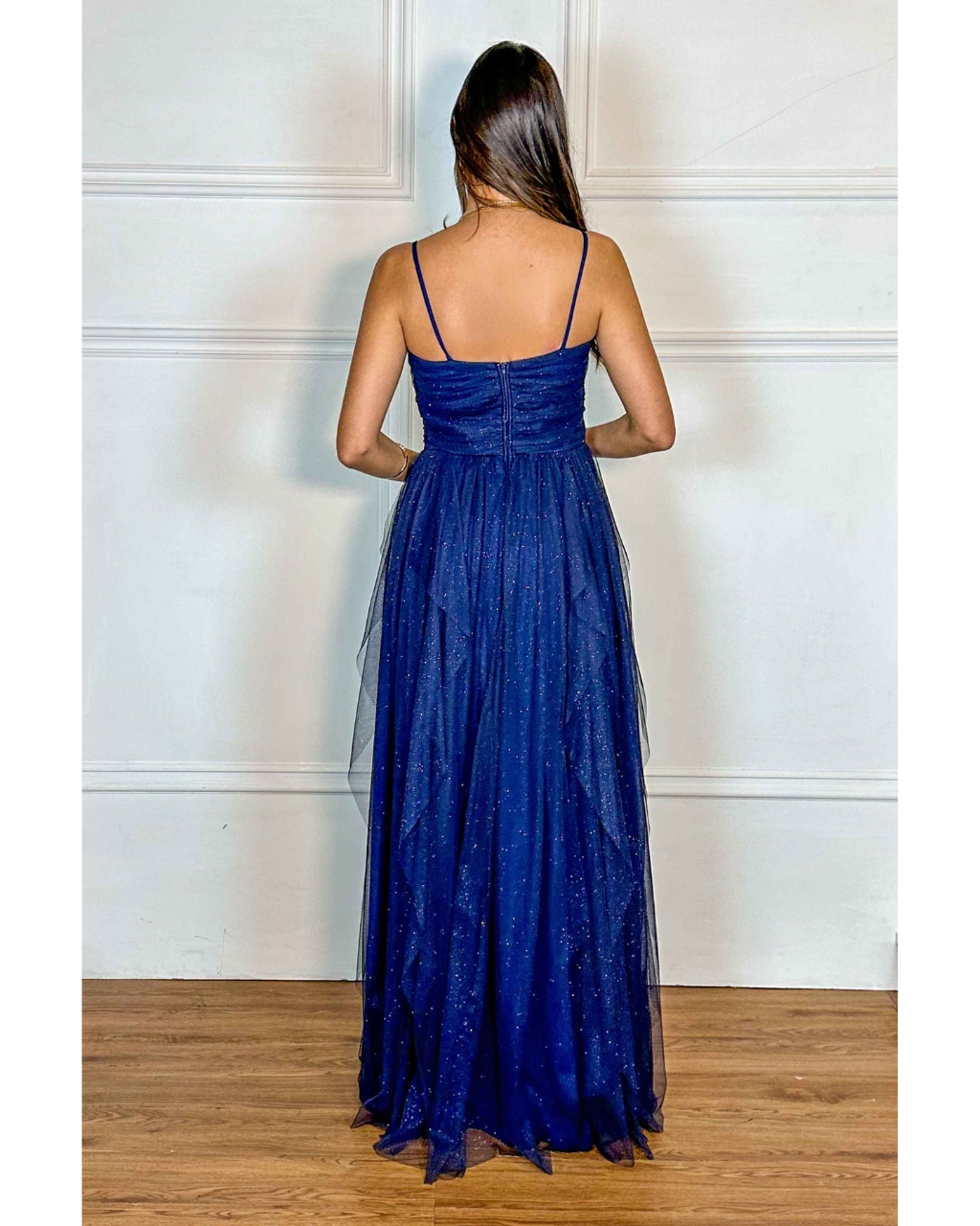 Vestido Glitter Ref. 049042 - MARINHO