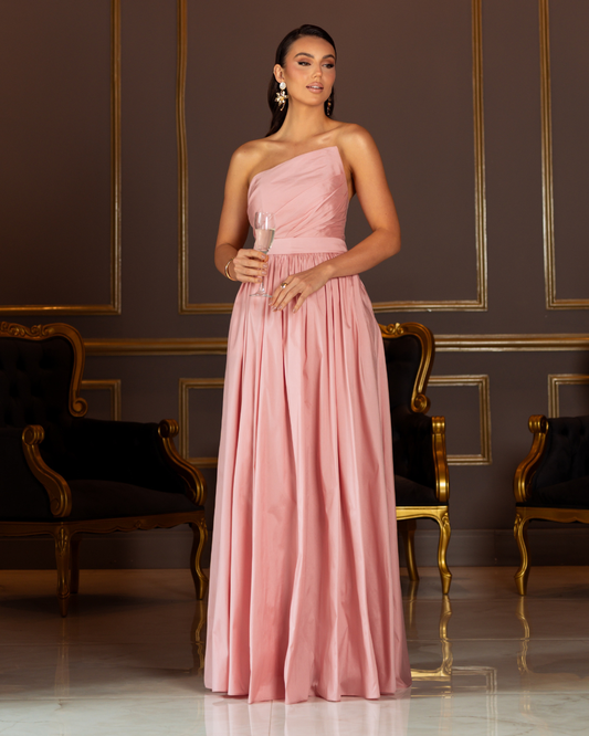 Vestido Tafetá Ref. 049111 - ROSE