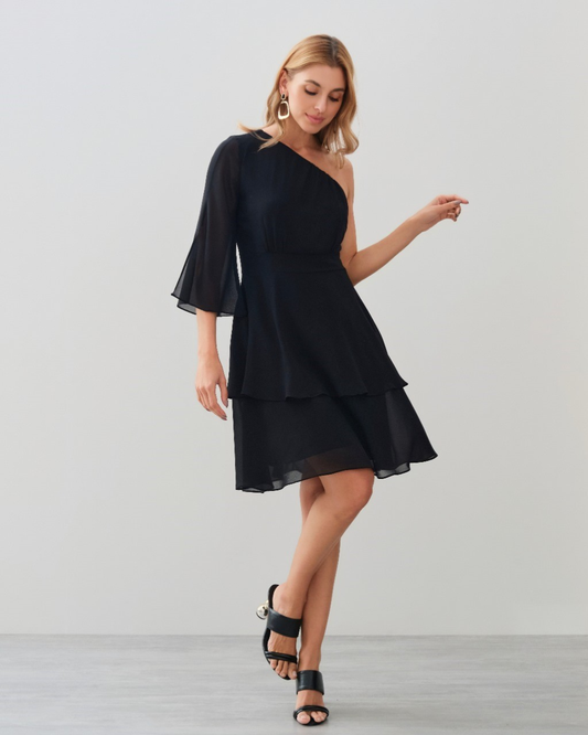 Vestido Crepe Ref. 049072 - PRETO