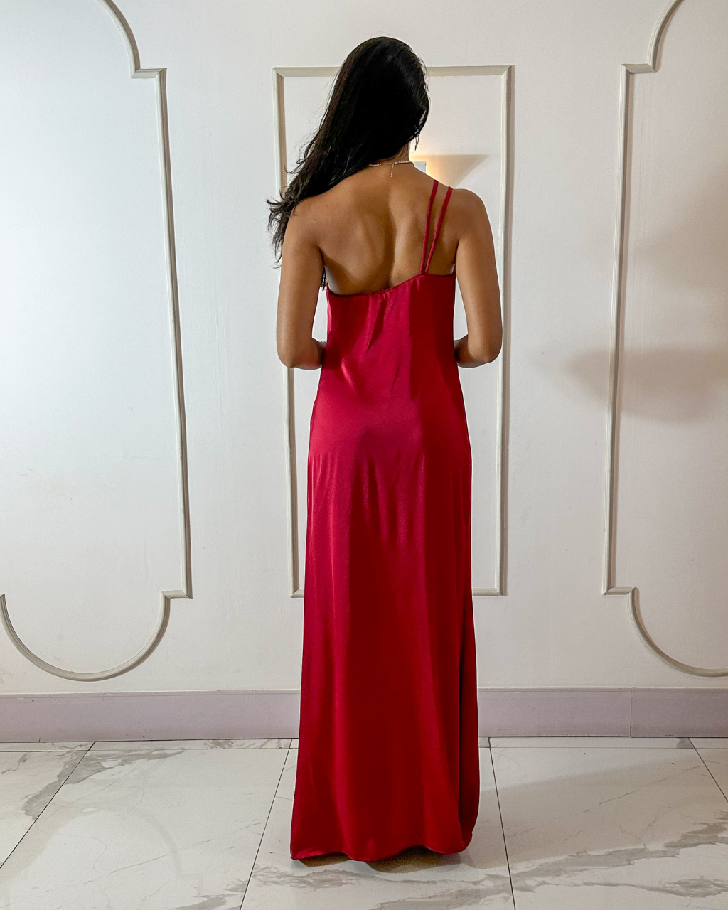 Vestido Cetim Ref. 049044 - MARSALA