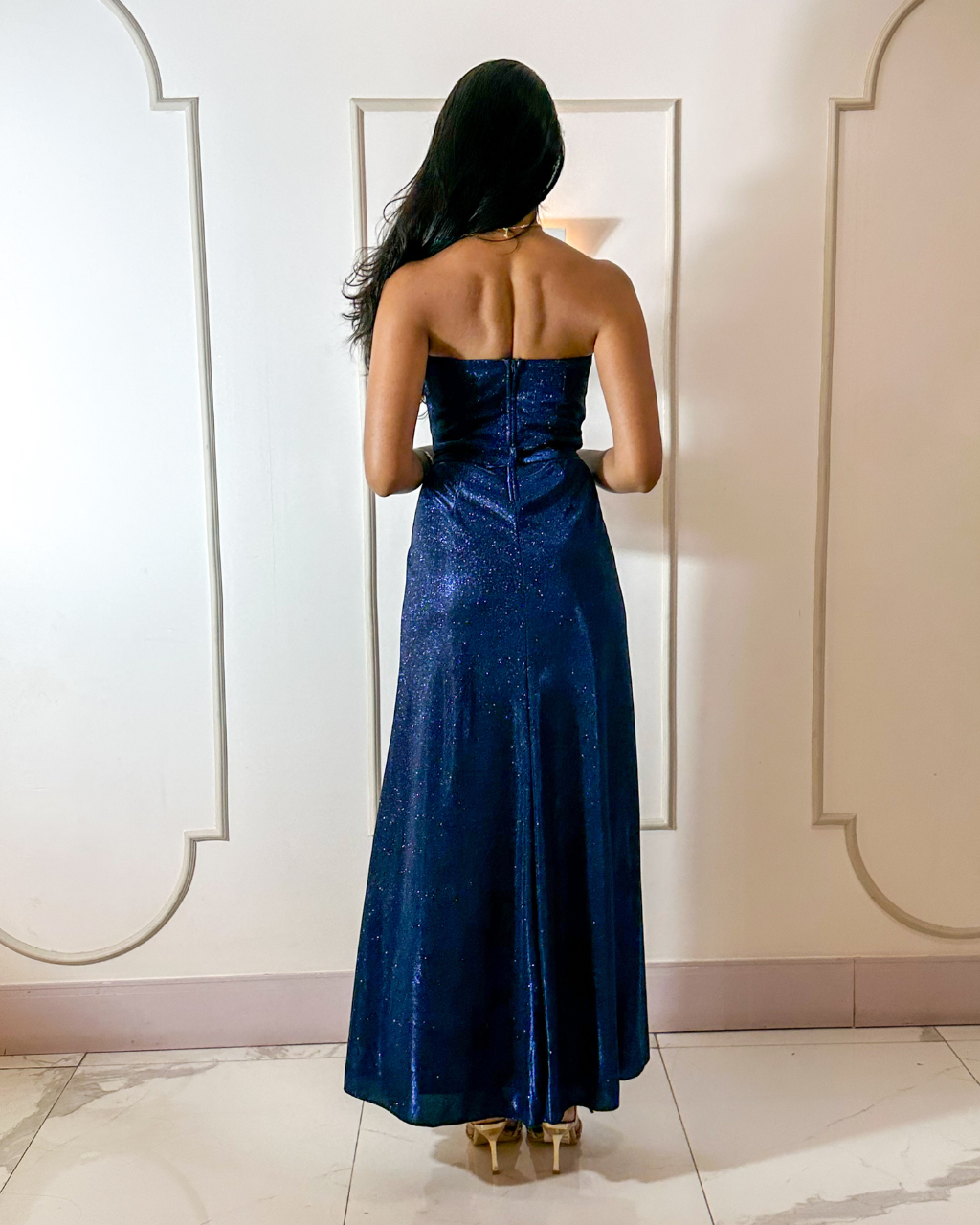 Vestido Lurex Ref. 049027 - MARINHO