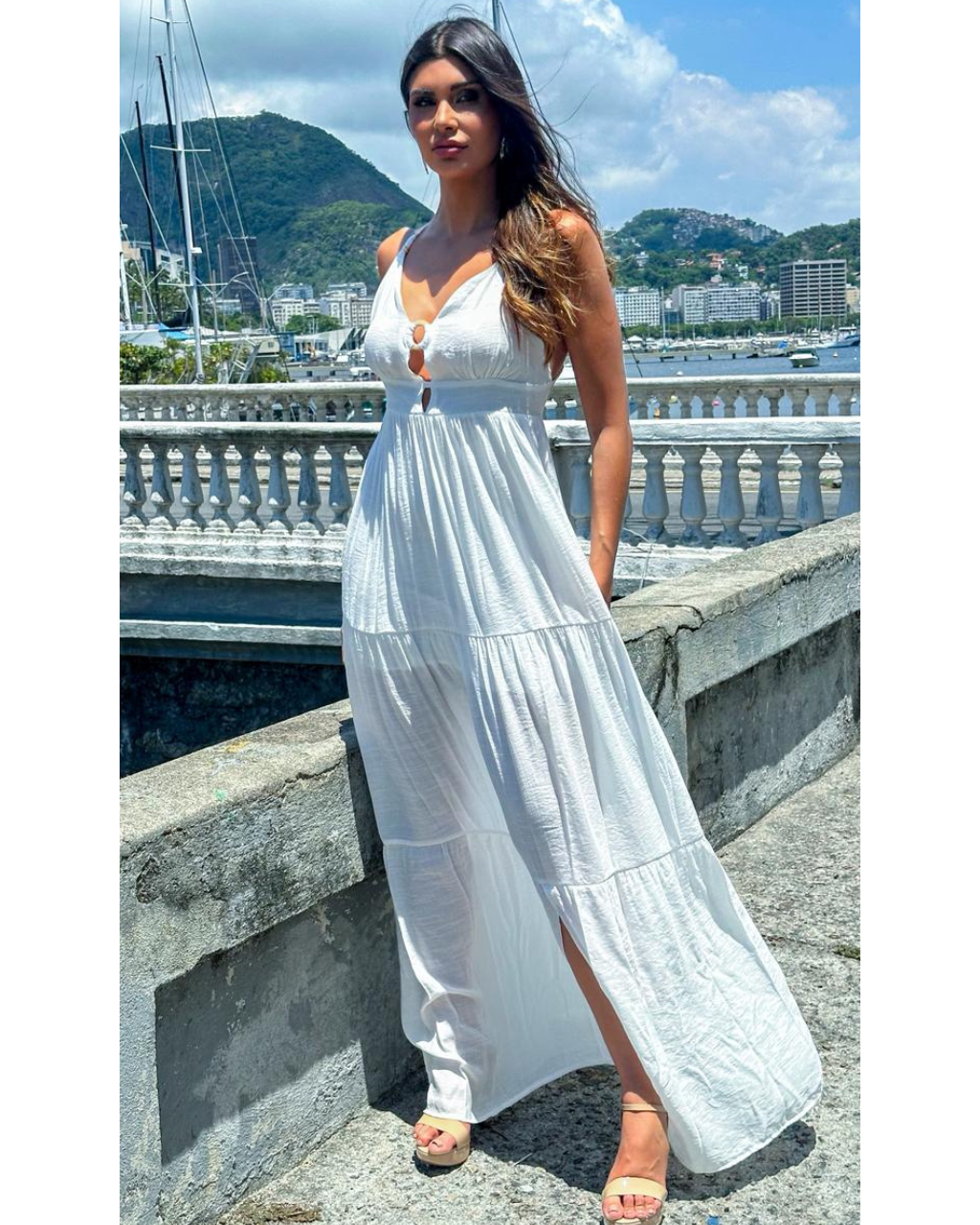 Vestido Crepe Ref. 049277 - BRANCO